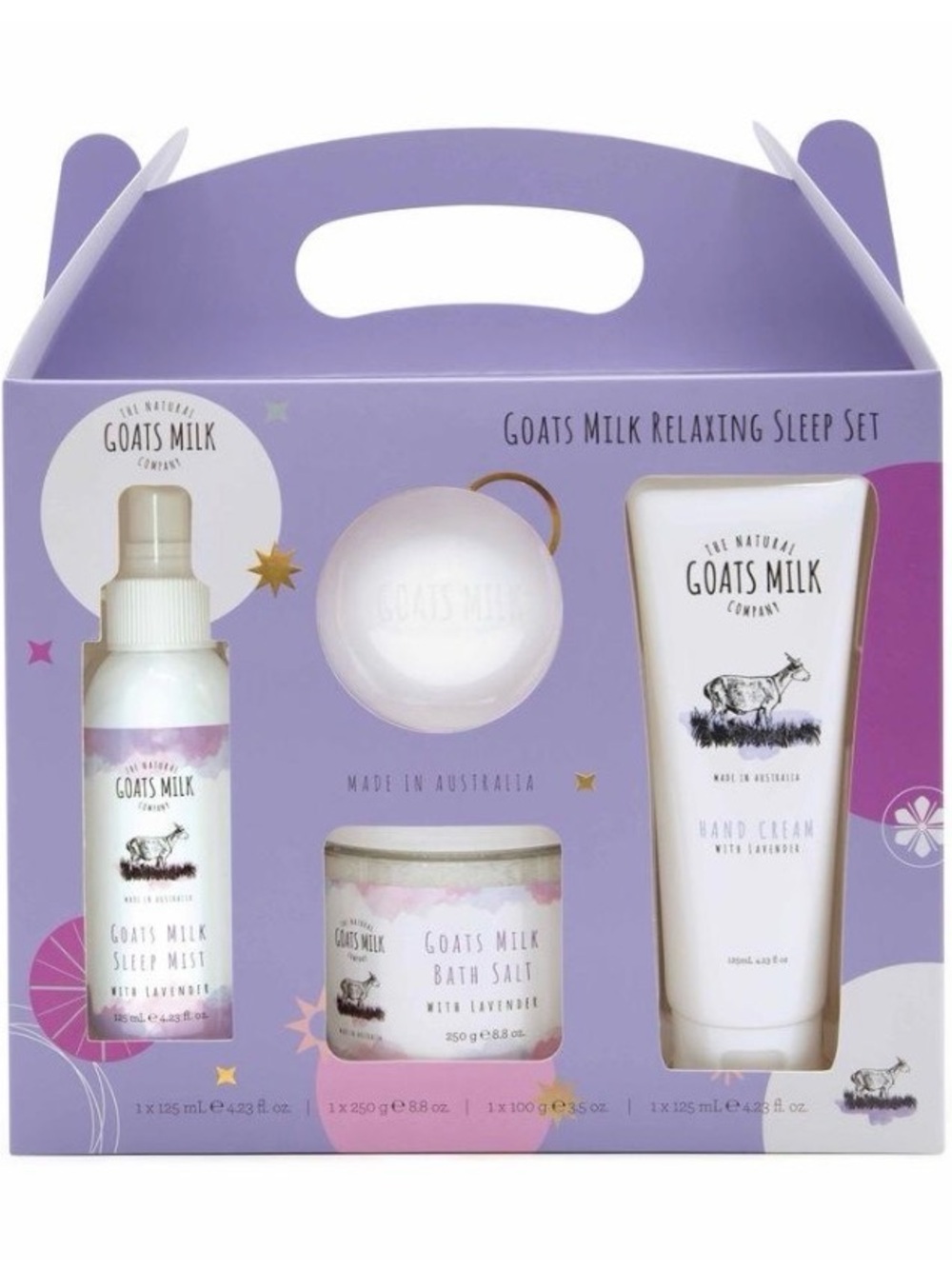 The Natural Goats Milk Relaxing Sleep Set - Lavender Purple